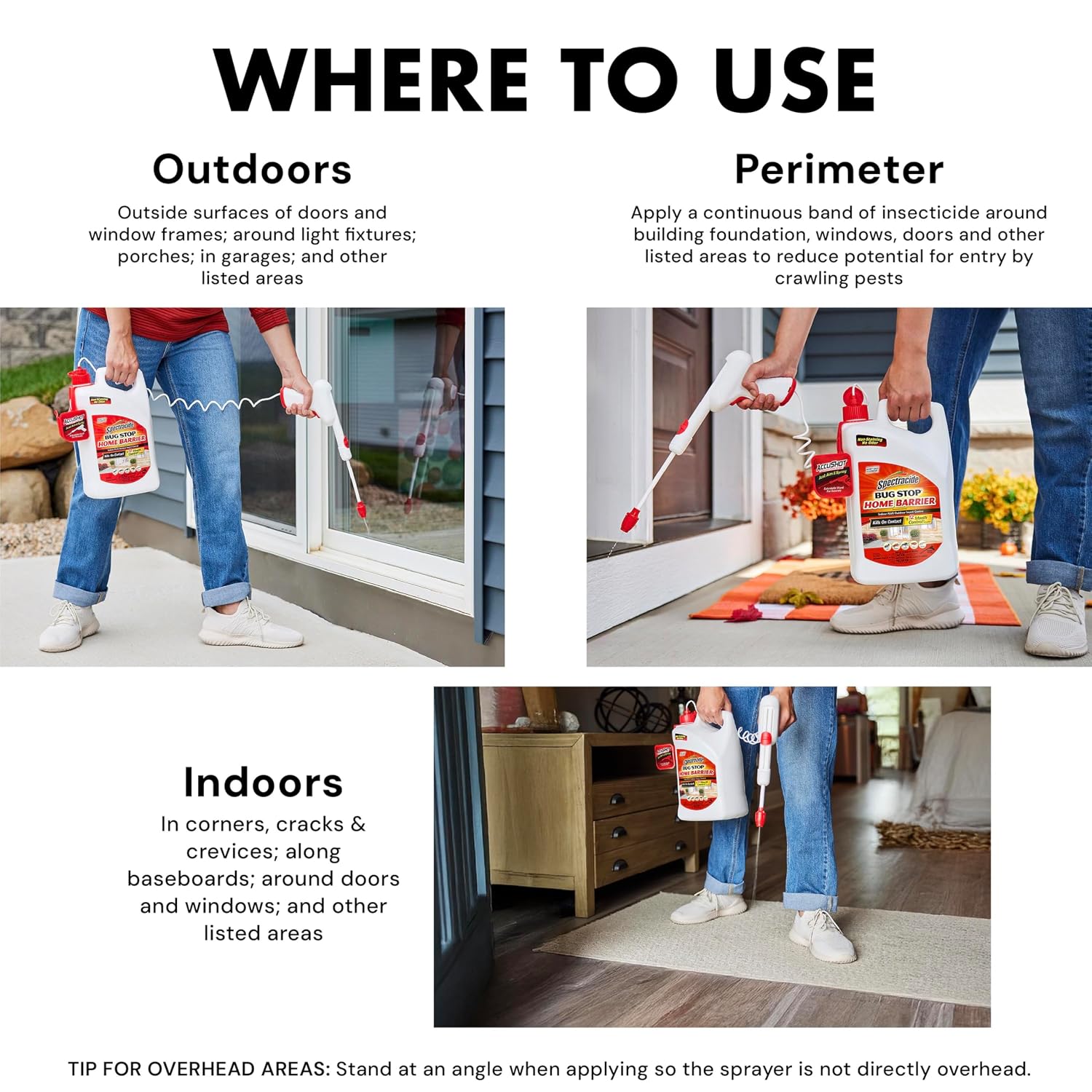 Spectracide Bug Stop Home Barrier 1.33 Gal, AccuShot Sprayer Refill