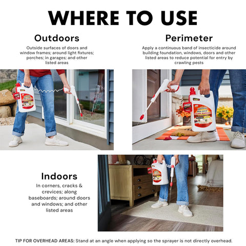 Spectracide Bug Stop Home Barrier 1.33 Gal, AccuShot Sprayer Refill