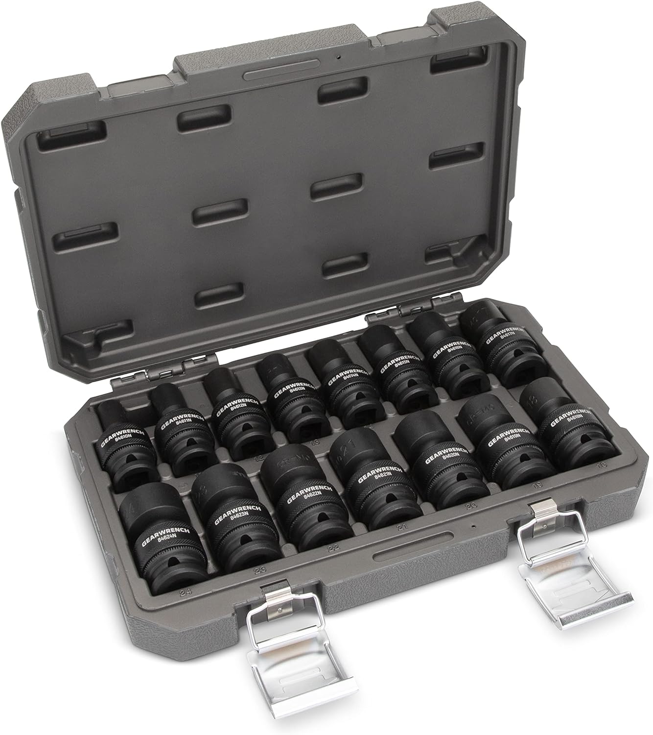 GEARWRENCH 15 Piece 1/2" Drive Universal Impact Metric Socket Set | 84939N