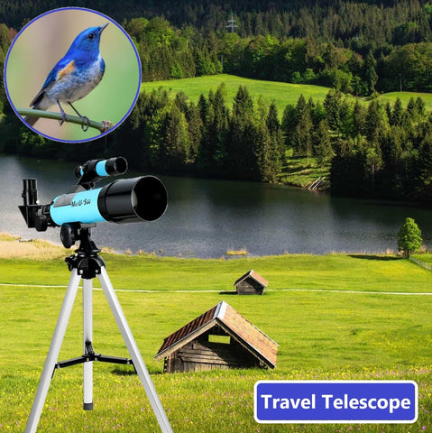 MaxUSee Telescope F360X50mm for Astronomy Beginners, Refractor Telescope with Tabletop Tripod & Finder Scope, Travel Telescope includes 3 Magnification Eyepieces and Moon Mirror