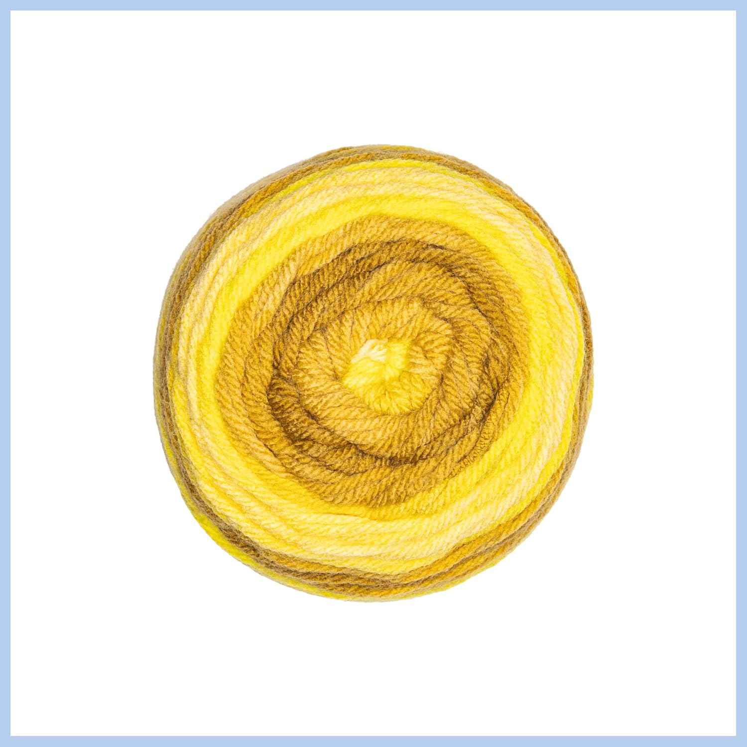 Red Heart Super Saver Ombre Yarn for Crocheting, Gold Bar, 2-Pack