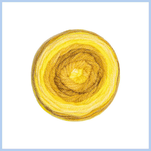 Red Heart Super Saver Ombre Yarn for Crocheting, Gold Bar, 2-Pack
