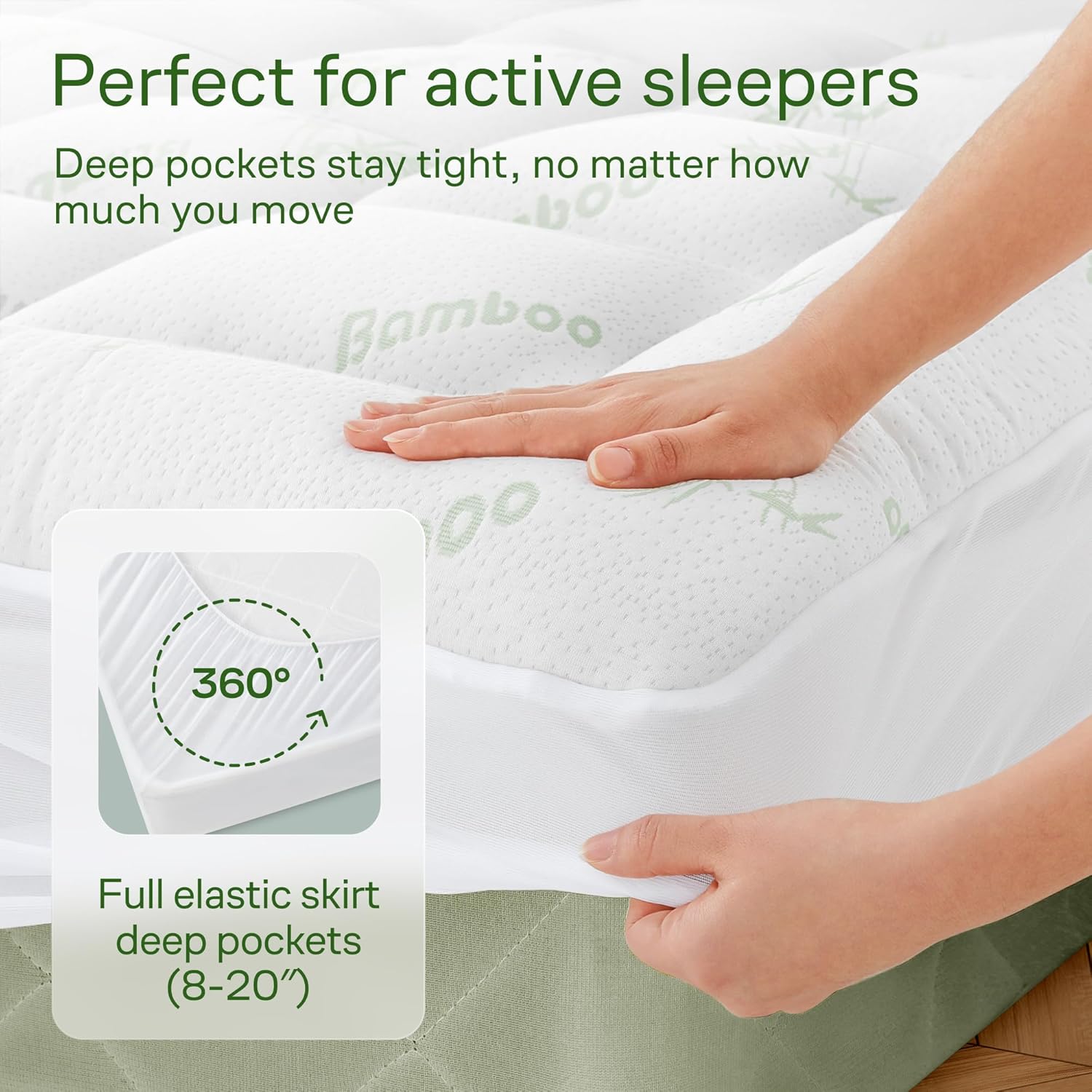Niagara Sleep Solution Queen Ultra Soft Mattress Topper — Back Pain Relief