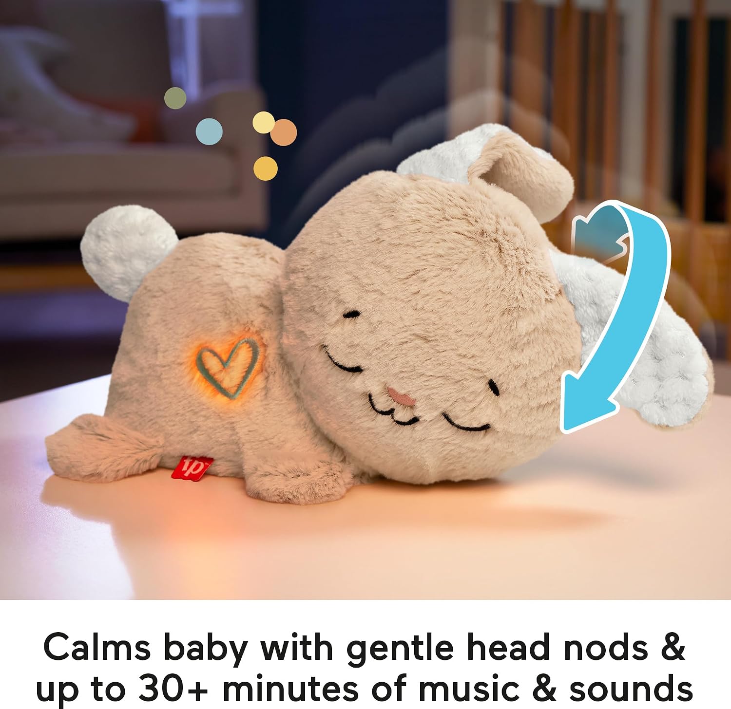 Fisher-Price Soothe & Settle Bunny Baby Toy, Ages 0+ Months
