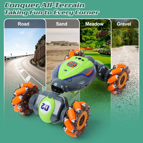 QXHOL Gesture Sensing RC Stunt Car, 4WD Remote Control Cars Toys