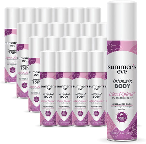 Summer's Eve Daily Refreshing Feminine Spray, Island Splash, 2 Oz, 24 Pk
