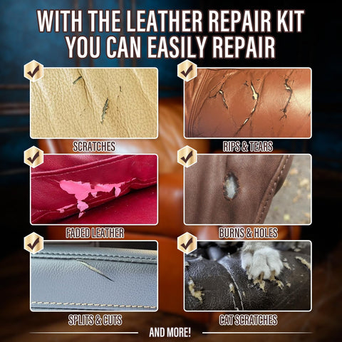 ARCSSAI ARCSSAL Leather Repair Kit for Furniture, Couch & Car Seats