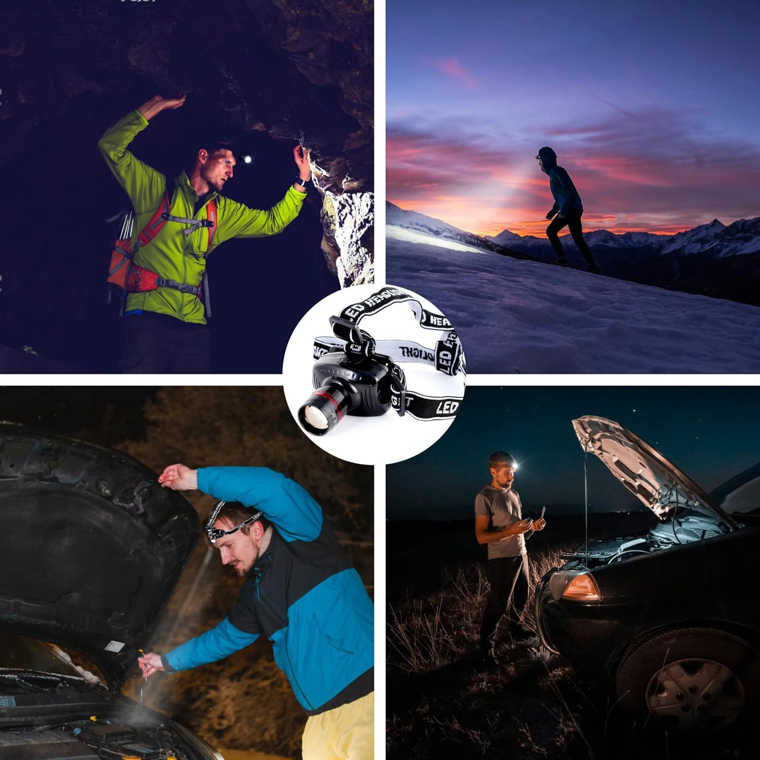 Emergency Roadside Kit for Car With Jumper Cables, Gift for New Drivers