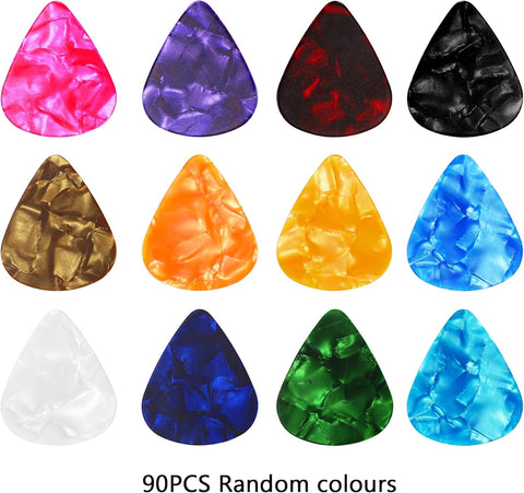 Augshy Guitar Picks, 150 Pack Premium Celluloid Guitar Pick Medium Variety Pack for Acoustic Electric Bass Guitars(0.71mm)