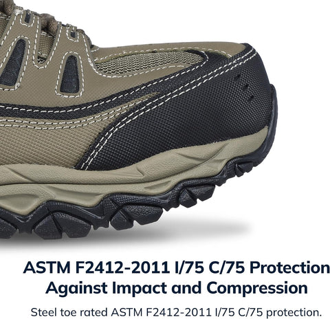 Skechers Men's Cankton Steel Toe Lace Up