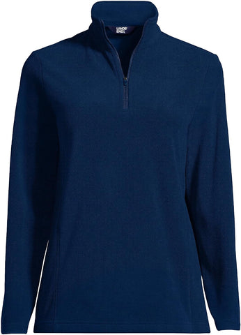 Lands' End Women's Fleece Quarter Zip Pullover