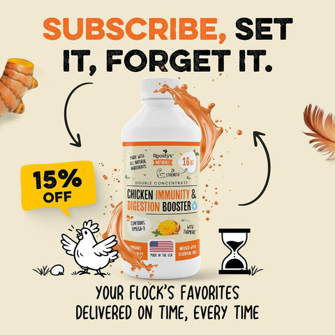 Roosty's Chicken Immunity & Digestion Booster, Omega-3 Vitamins, 16oz
