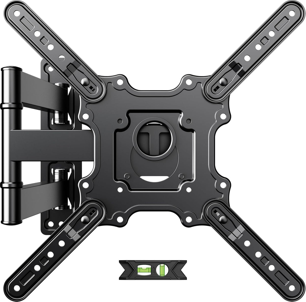 USX Mount TV Wall Mount for Most 26-60 Inch TVs up to 77 lbs, Full Motion Wall Mount TV Bracket with Swivel Tilt Single Stud Design for Corner, Max VESA 400x400mm fit Most 32 40 42 43 50 55 60 TVs