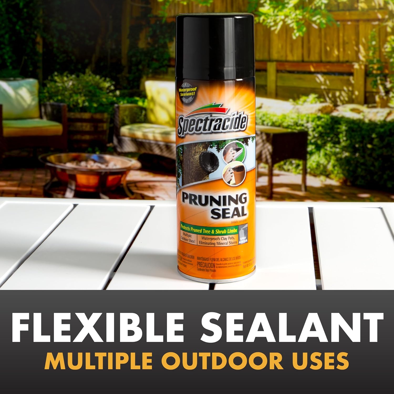 Spectracide Pruning Seal Aerosol 13 Oz, Waterproof Sealant, 6 Pack