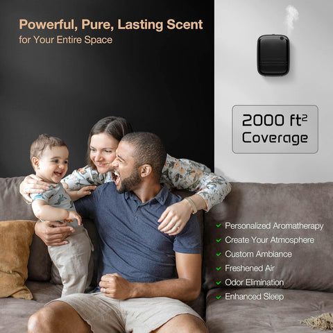 Airversa ANW Smart Waterless Diffuser Starter Kit for Room, Black