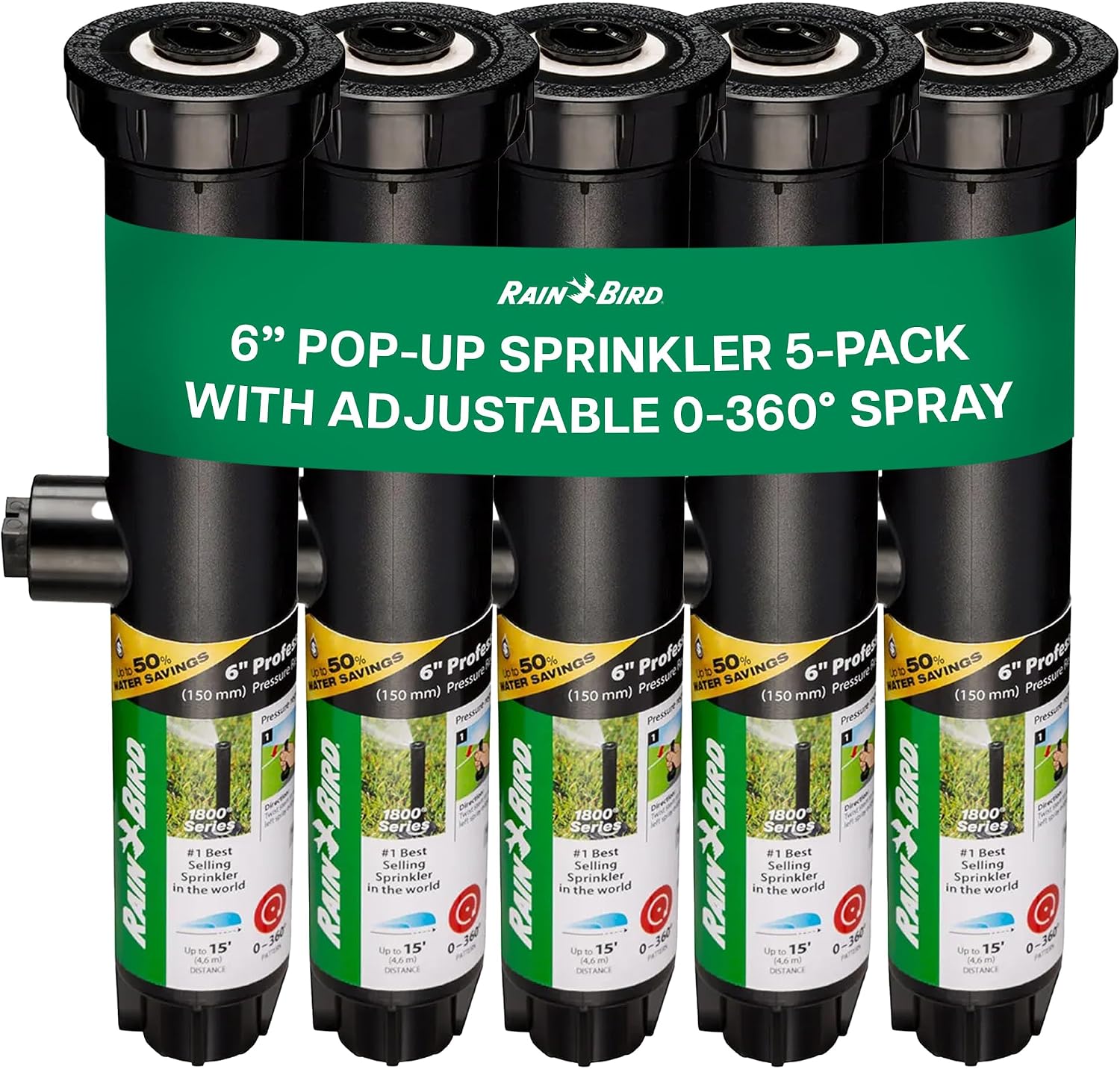Rain Bird 1806VAN 1800 Series Professional, 6 Inch Pop Up Sprinkler Head