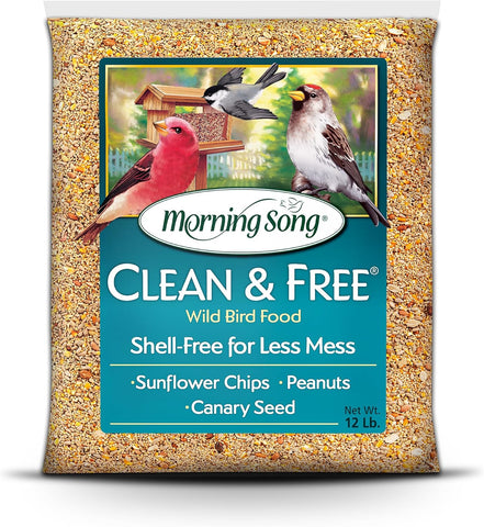 Morning Song Clean & Free No Mess Wild Bird Seed – 12 lb.