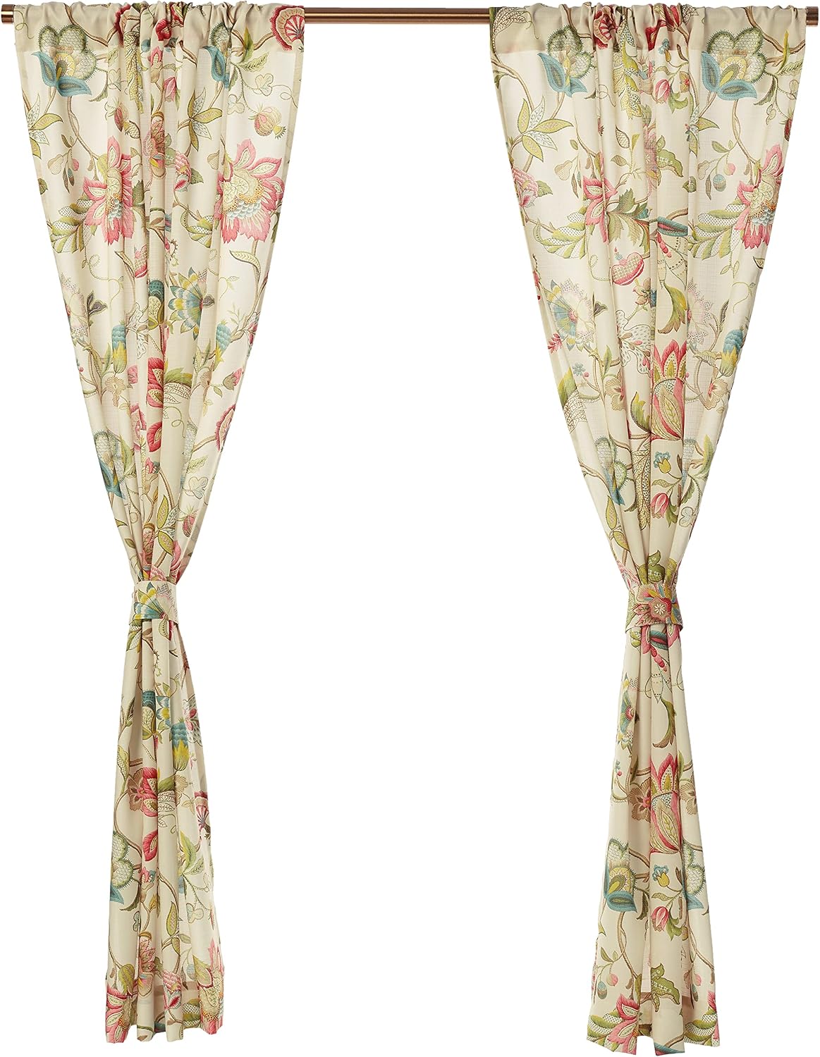 Ellis Curtain Brissac Lined Scallop Valance, 70 x 17, Red