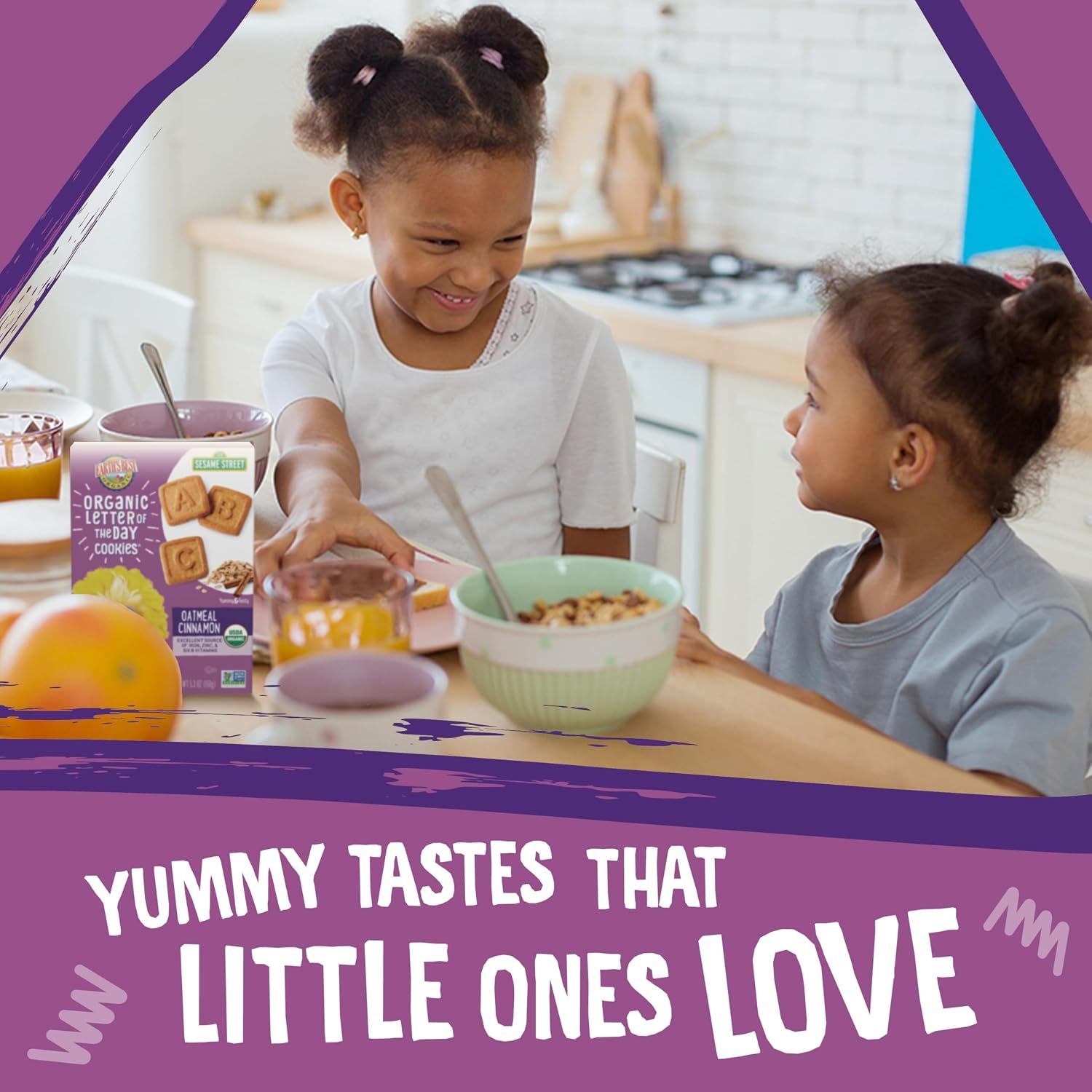 Earth's Best Organic Letter of the Day Cookies for Toddlers 2 Years Old and Up, Oatmeal Cinnamon Flavor, 5.3 Ounce Box (Pack of 6)