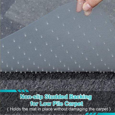 BesWin Office Chair Mat for Low Pile Carpet, 46'' x 96''