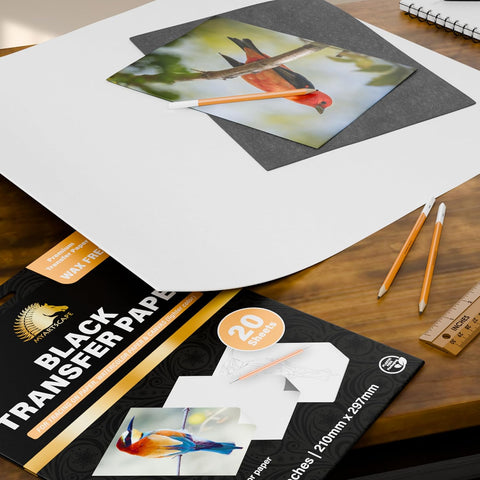 MyArtscape Graphite Transfer Paper - A4 Black 20 Sheets