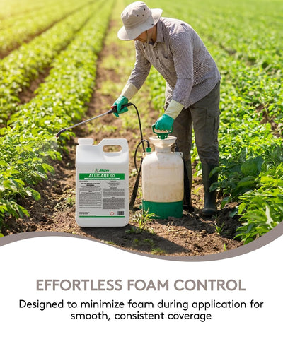 ALLIGARE 90 Nonionic Surfactant for Enhanced Spray Coverage - Low-Foam Wetting Agent for Herbicides & Insecticides- Versatile Use in Agriculture, Forestry & Aquatic Applications -2.5 Gallons