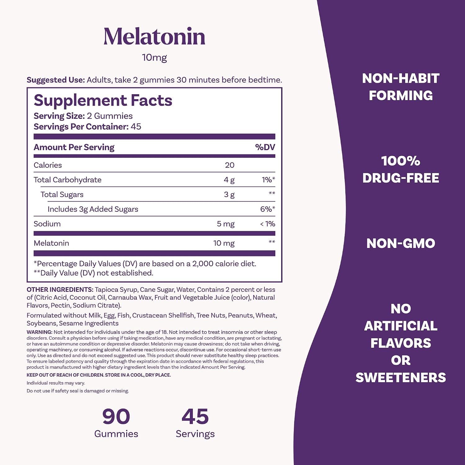 Natrol Melatonin 10 mg Gummies, Sleep Support for Adults, 90 Gummies