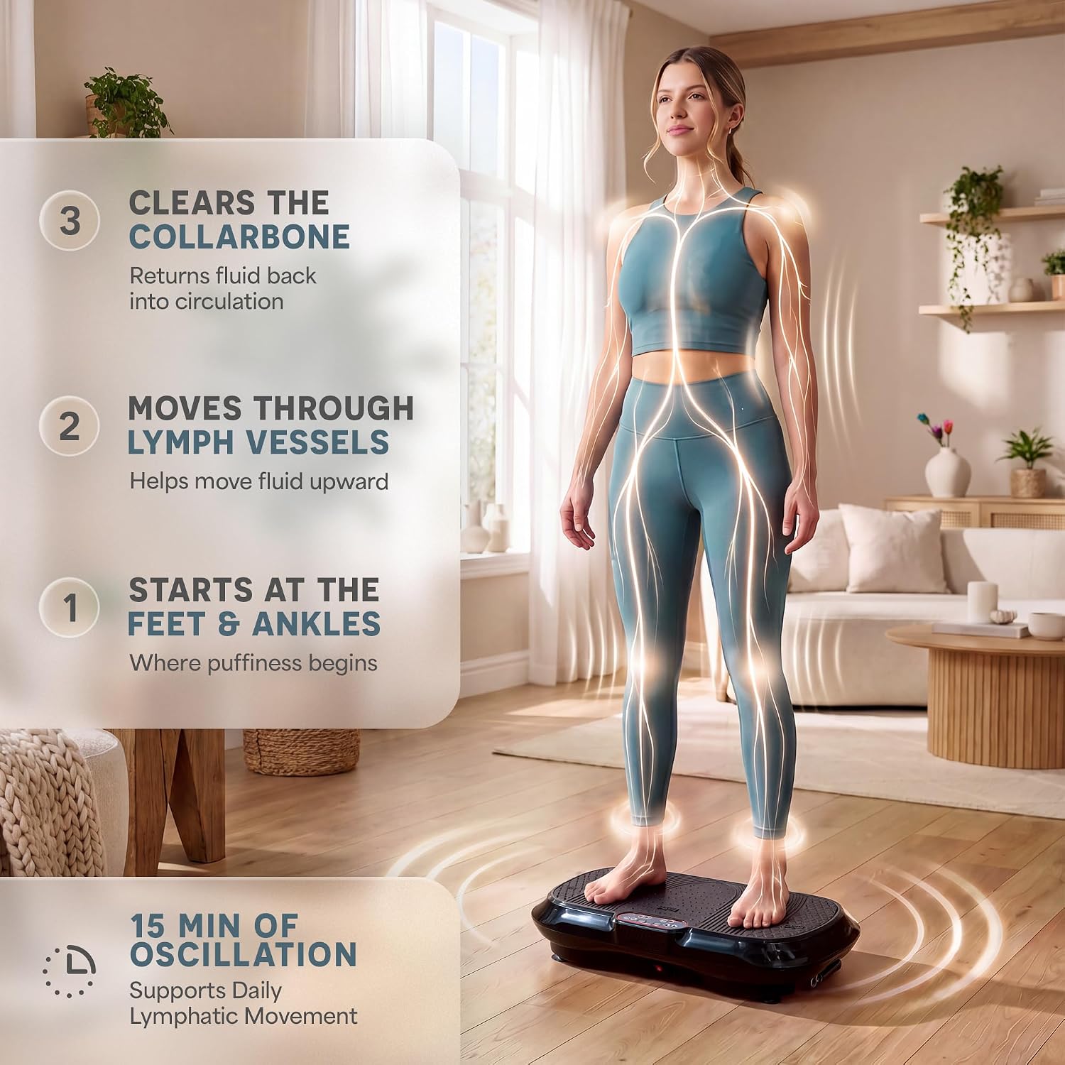 Lifepro Waver Vibration Plate Exercise Machine with 99 Speeds & 10 Presets