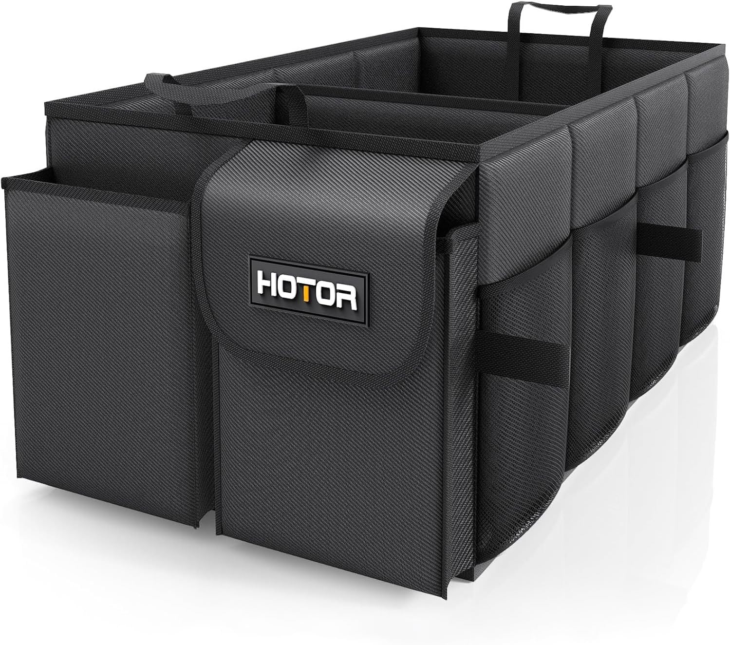 HOTOR Trunk Organizer - Foldable Car Organizer for SUVs & Sedans Storage