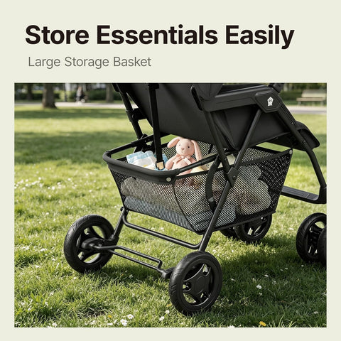 Mamazing Lightweight Umbrella Travel Stroller with Near-Flat Recline Seat
