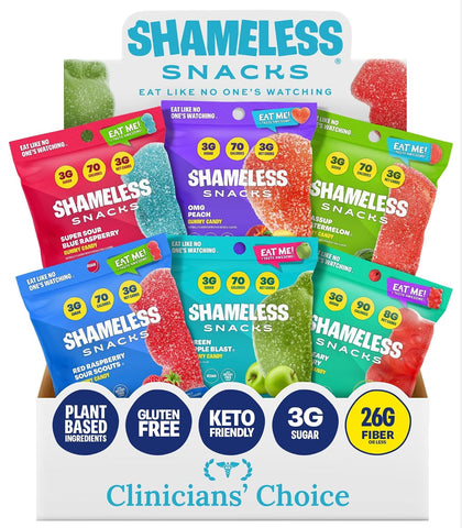 Shameless Snacks Sour Candy & Fruit Snacks - Gummy Candy Variety Pack, Keto
