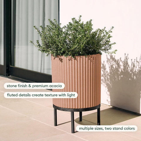 Veradek Demi Series Raised Planter - Round Planter with Stand