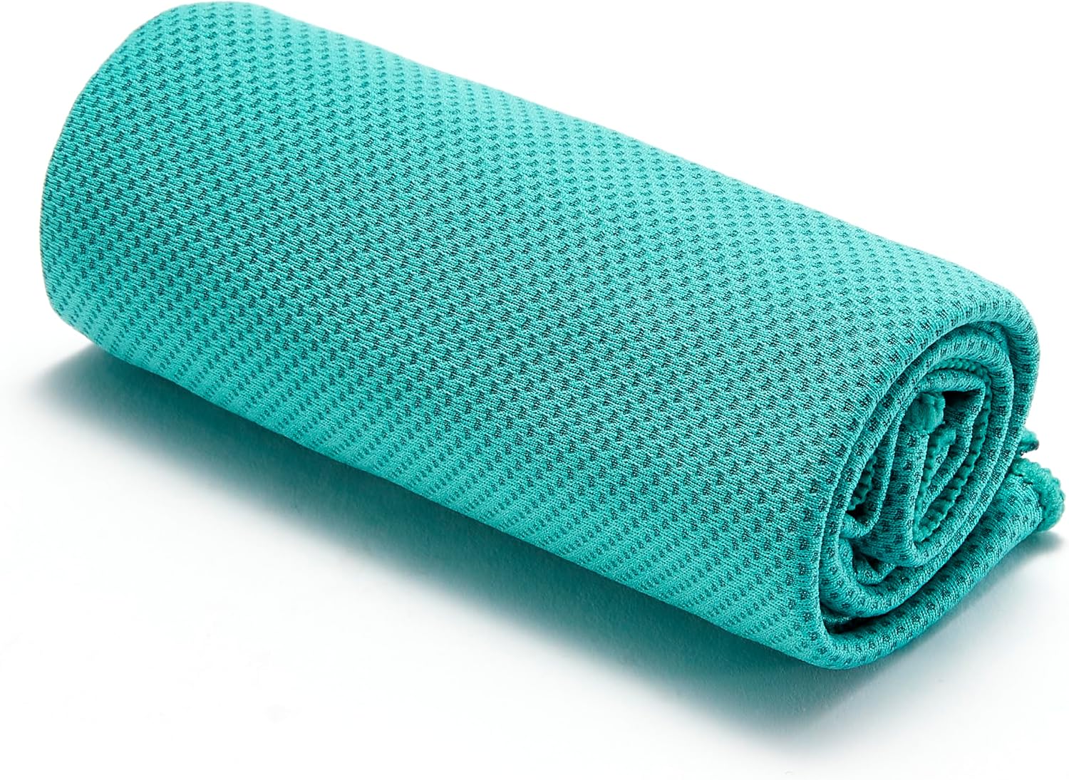 Amazon Basics Cooling Towels for Neck and Face, Sports, Workout Recovery, 40" x 12", Black/Gray/Aqua/Navy, 4-Pack