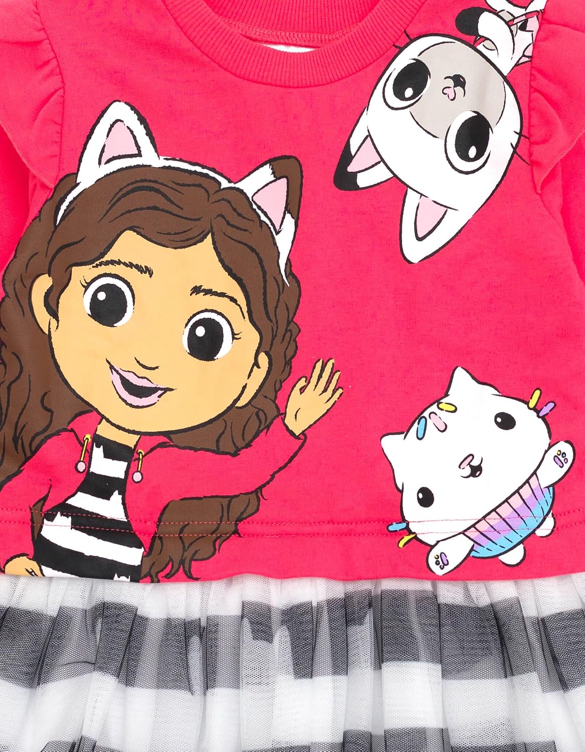 DREAMWORKS GABBY'S DOLLHOUSE Girls' Tutu Dress Toddler to Big Kid