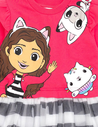 DREAMWORKS GABBY'S DOLLHOUSE Girls' Tutu Dress Toddler to Big Kid