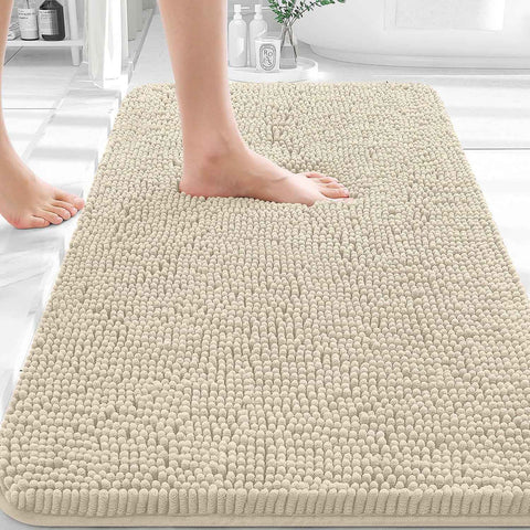 OLANLY Bathroom Rugs 30x20, Extra Soft Absorbent Chenille Bath Rugs