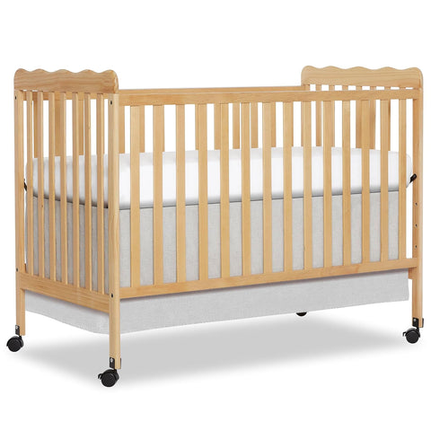 Dream On Me Full Size Carson 3-in-1 Convertible Baby Crib, Locking Wheels