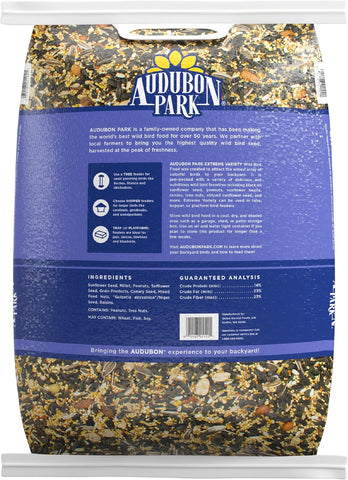 Audubon Park Extreme Variety Wild Bird Seed for Outside Feeders, 15-lb. Bag