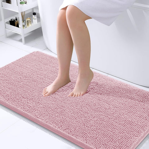 OLANLY Bathroom Runner Rugs 40x24, Extra Soft Absorbent Chenille Bath Rugs