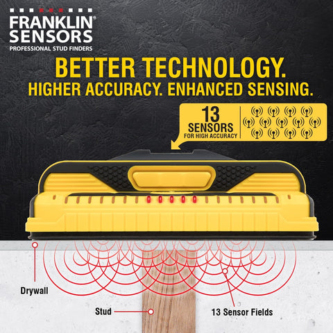 Franklin Sensors ProSensor M210 13-Sensor Stud Finder, Live Wire Detection