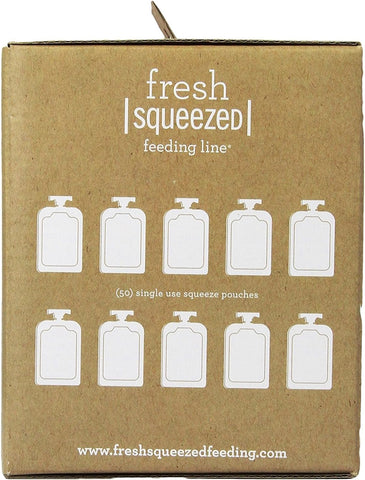 Infantino Disposable Baby Food Pouches, 4oz, Homemade Baby Food, 50-Pack