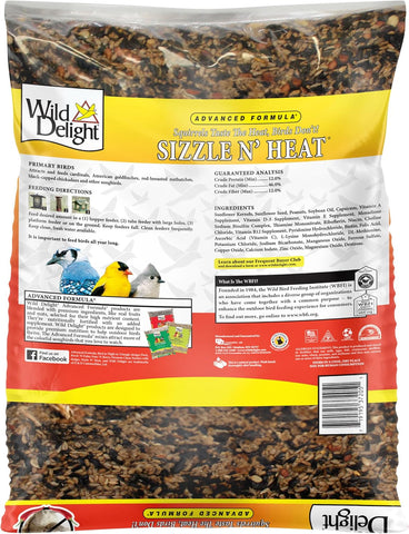 Wild Delight Sizzle N' Heat Wild Spicy Bird Seed to Deter Squirrels