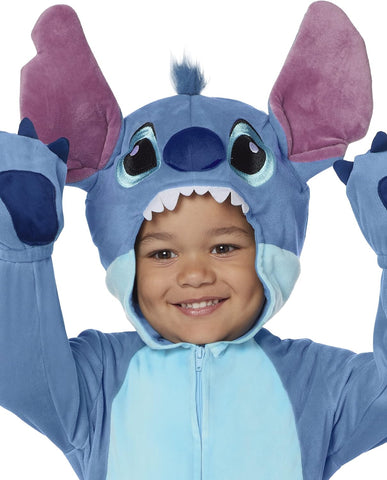 Spirit Halloween Lilo and Stich Toddler Stitch Costume | Officially Licensed | Disney | Stitch Cosplay | Onesie Outfit