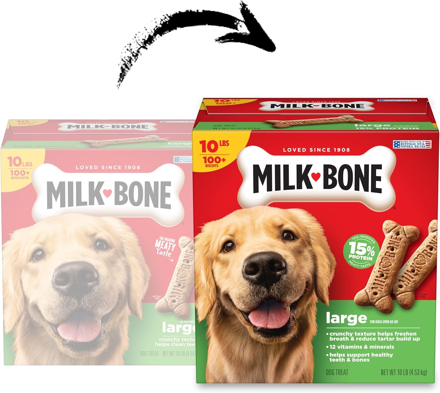 Milk-Bone Original Biscuits Large Dog Treats, 10 Lb.