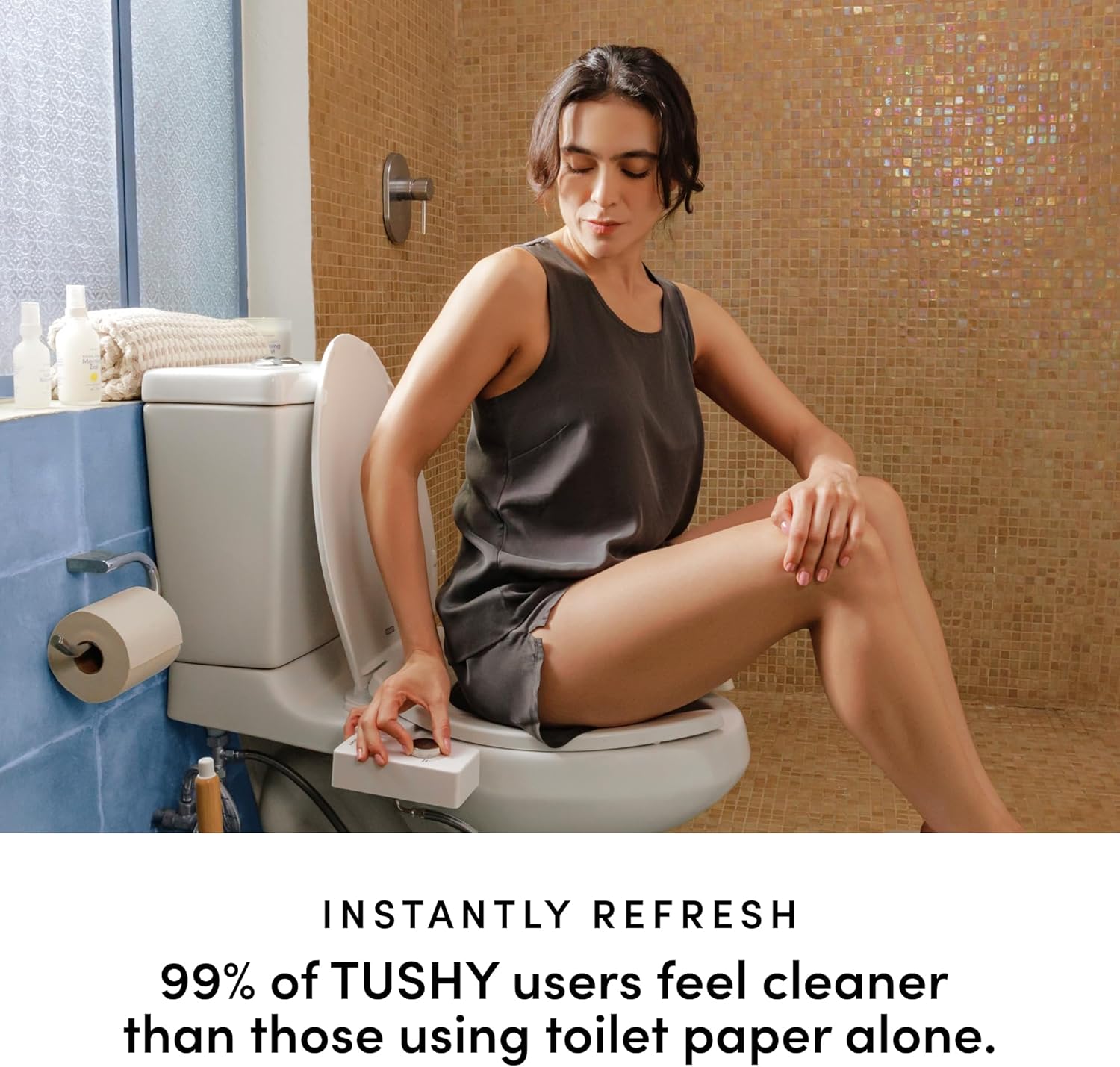 TUSHY Classic 3.0 Bidet Toilet Seat Attachment, Brushed Nickel