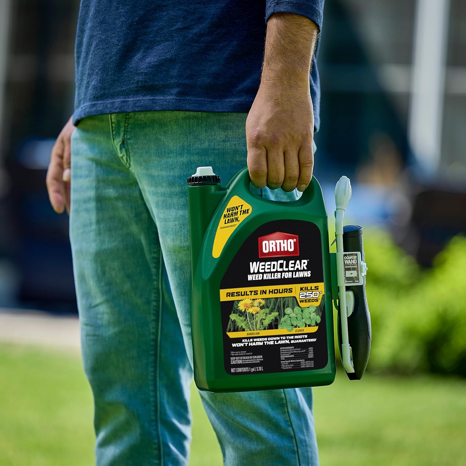 Ortho WeedClear Weed Killer for Lawns with Comfort Wand, 1 gal.