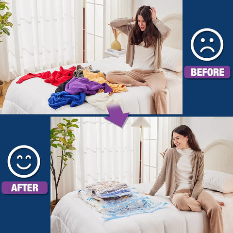 XXL Jumbo Vacuum Seal Storage Bags Extra Large for Clothing Bedding