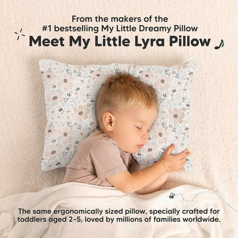 KeaBabies Toddler Pillow with Pillowcase,13x18 Soft Breathable (Flora Vale)