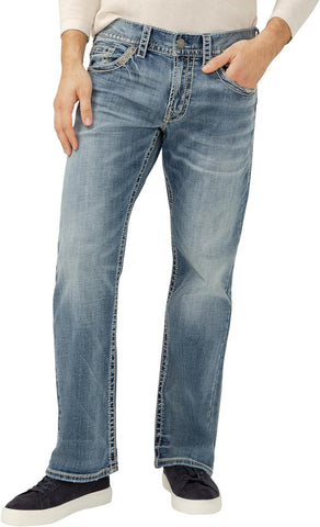 Silver Jeans Co. Men's Zac Relaxed Fit Straight Leg Jean - Legacy