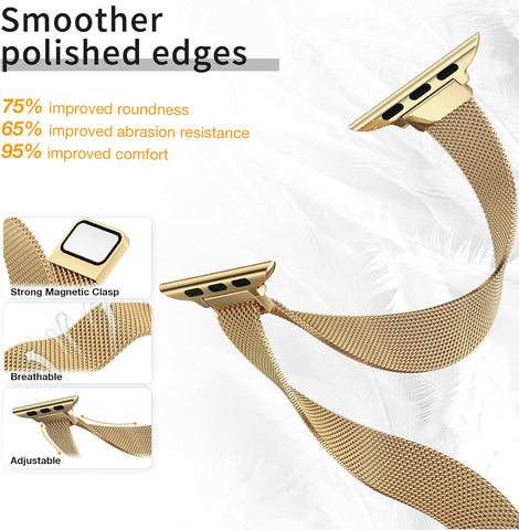 MARGE PLUS Slim Milanese Magnetic Loop Compatible with Apple Watch Bands